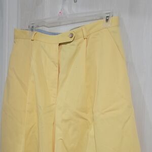 Talbots Yellow and Blue Checkered Skirt